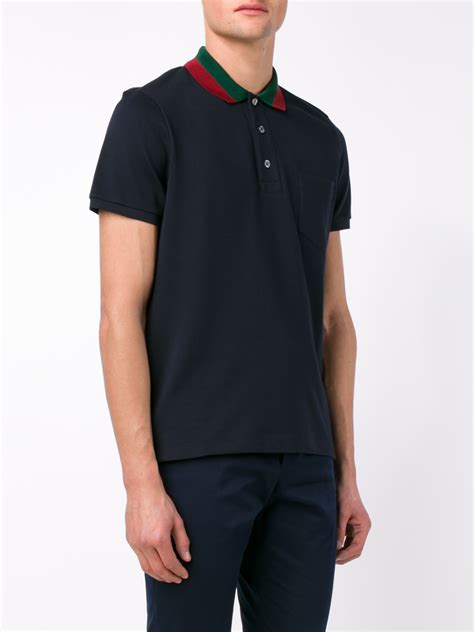 buy gucci polo shirts|gucci navy striped polo shirt.